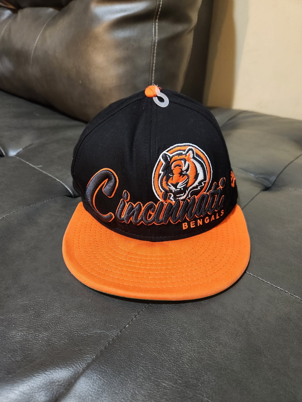 New Era Cincinnati Bengals Black and Orange Snapback Hat